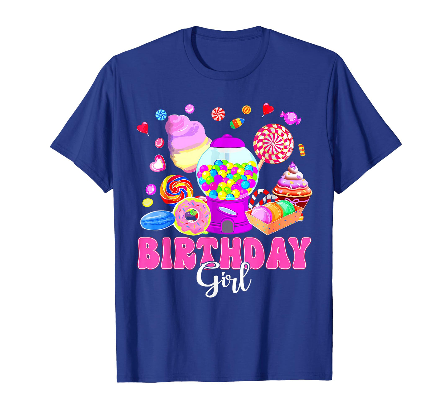 Birthday Girl Shirt Candy Birthday Party For Kids Girl T-Shirt
