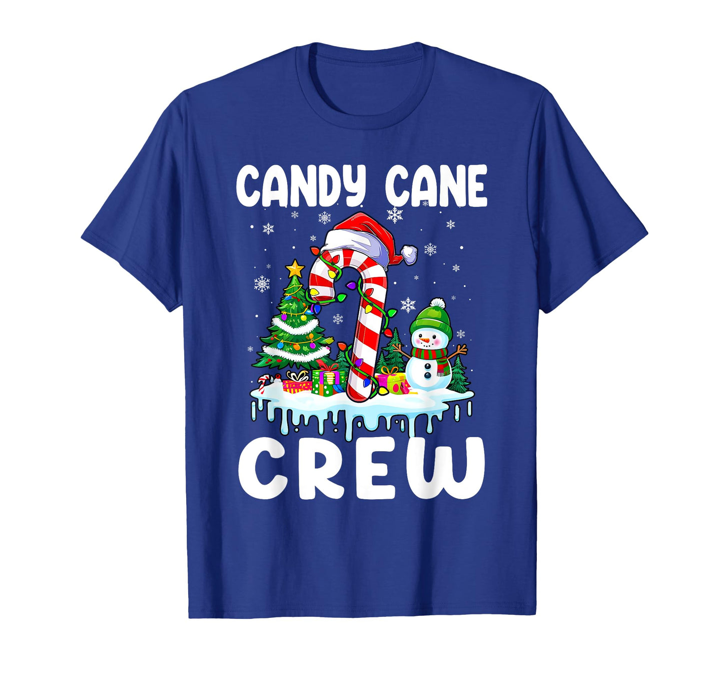 Candy Cane Crew Funny Christmas Holiday Boys Girls Men Women T-Shirt