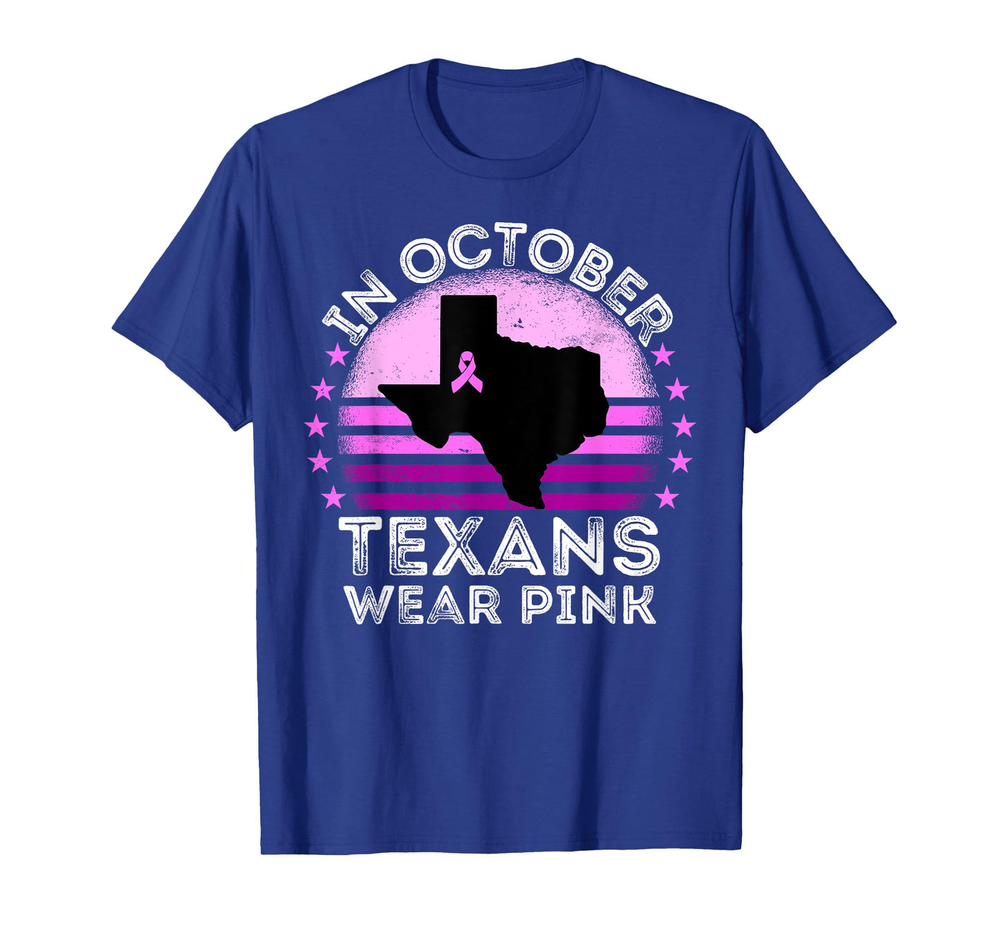 In October Texans Wear Pink Breast Cancer Awareness Texas T-Shirt