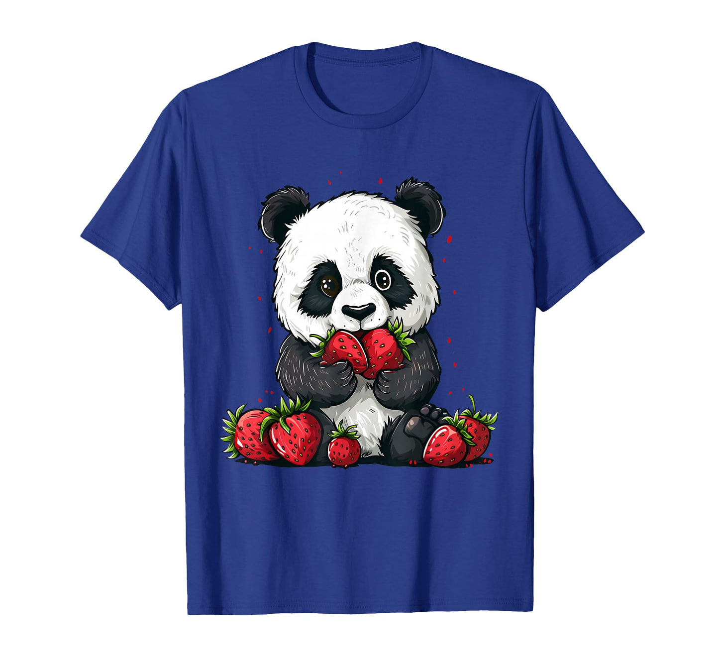 Strawberry Panda Bear Strawberries Cute Panda Bear Artwork T-Shirt