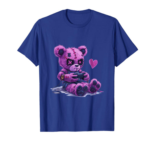 Goth Pastel Cute Creepy Kawaii Gamer Teddy Bear Gaming T-Shirt