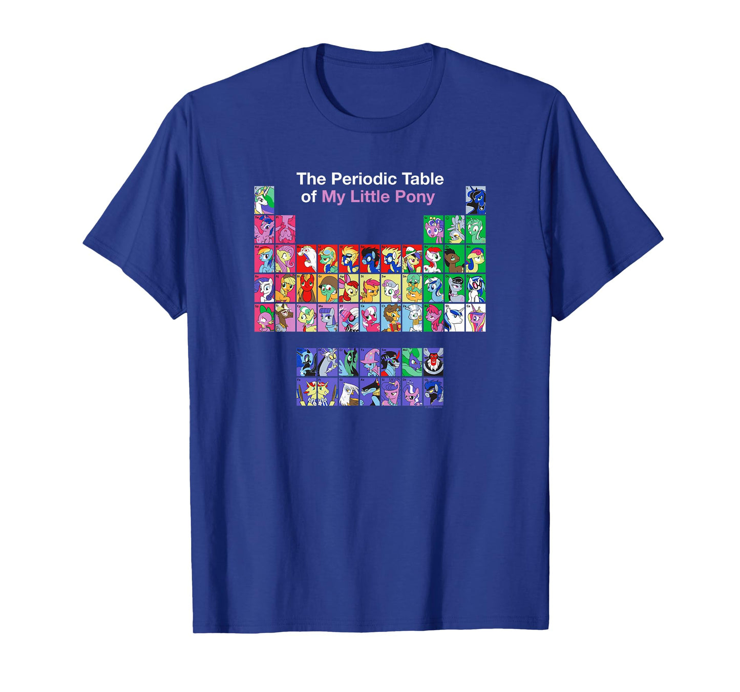 My Little Pony: Friendship Is Magic Periodic Table Retro T-Shirt