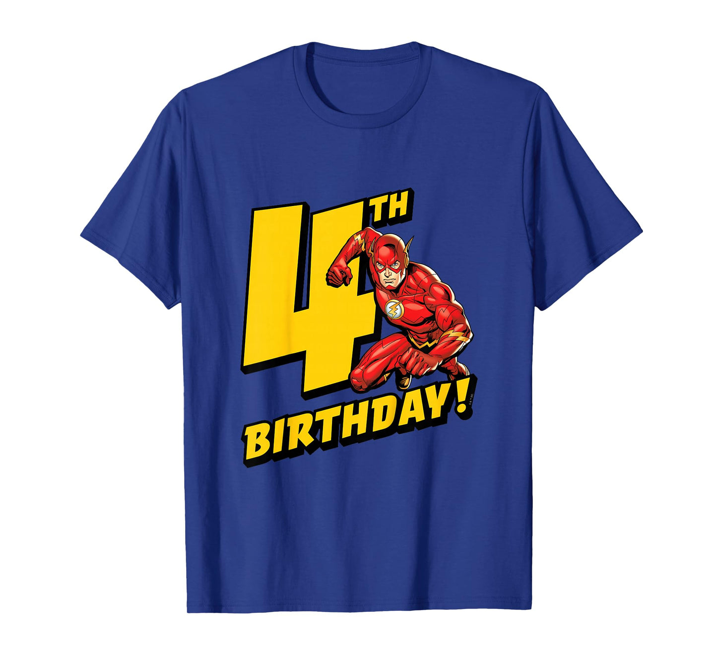 Kids The Flash 4th Birthday T-Shirt