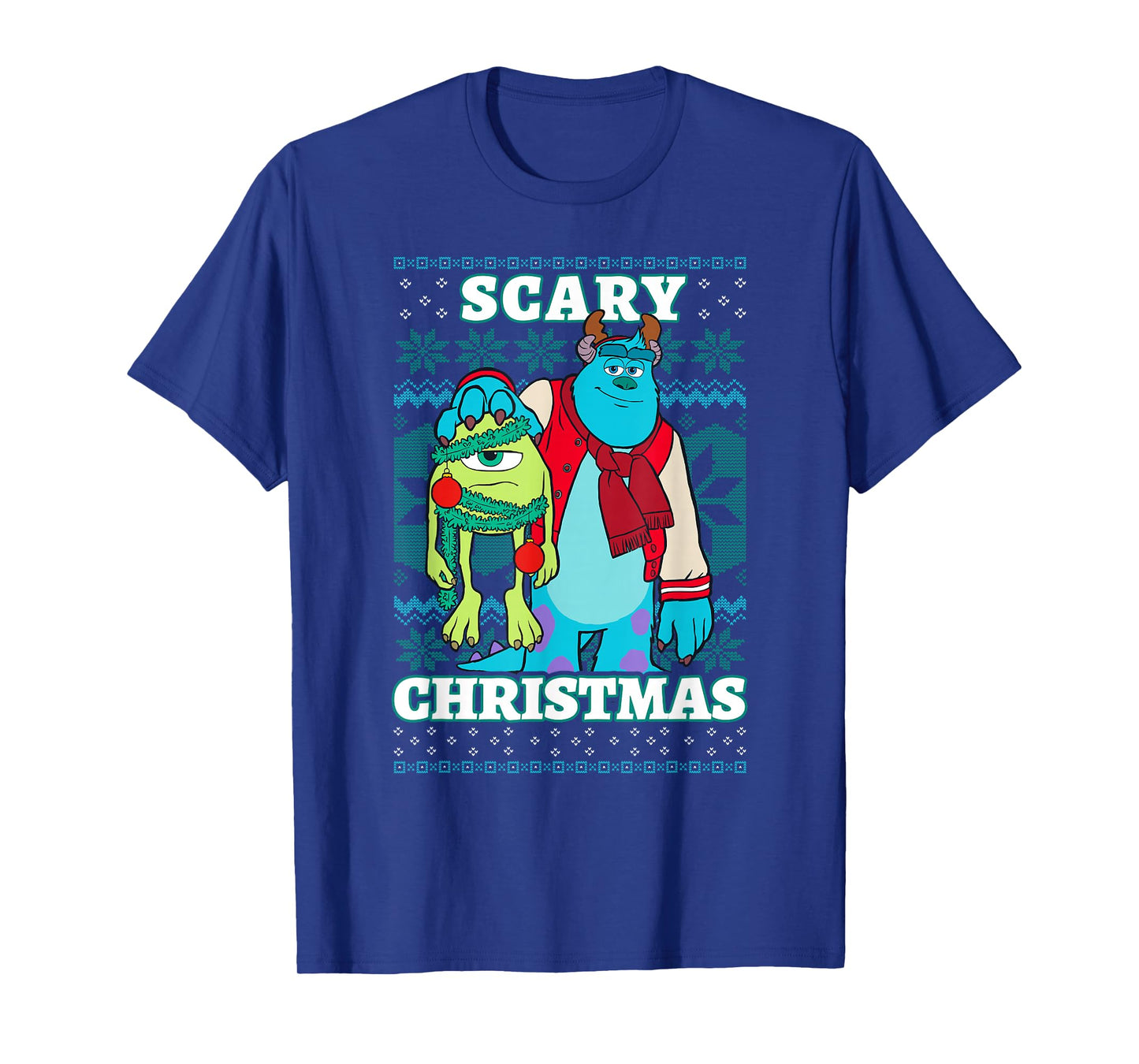 Disney Pixar Monsters Inc. Christmas Scary Ugly Sweater T-Shirt