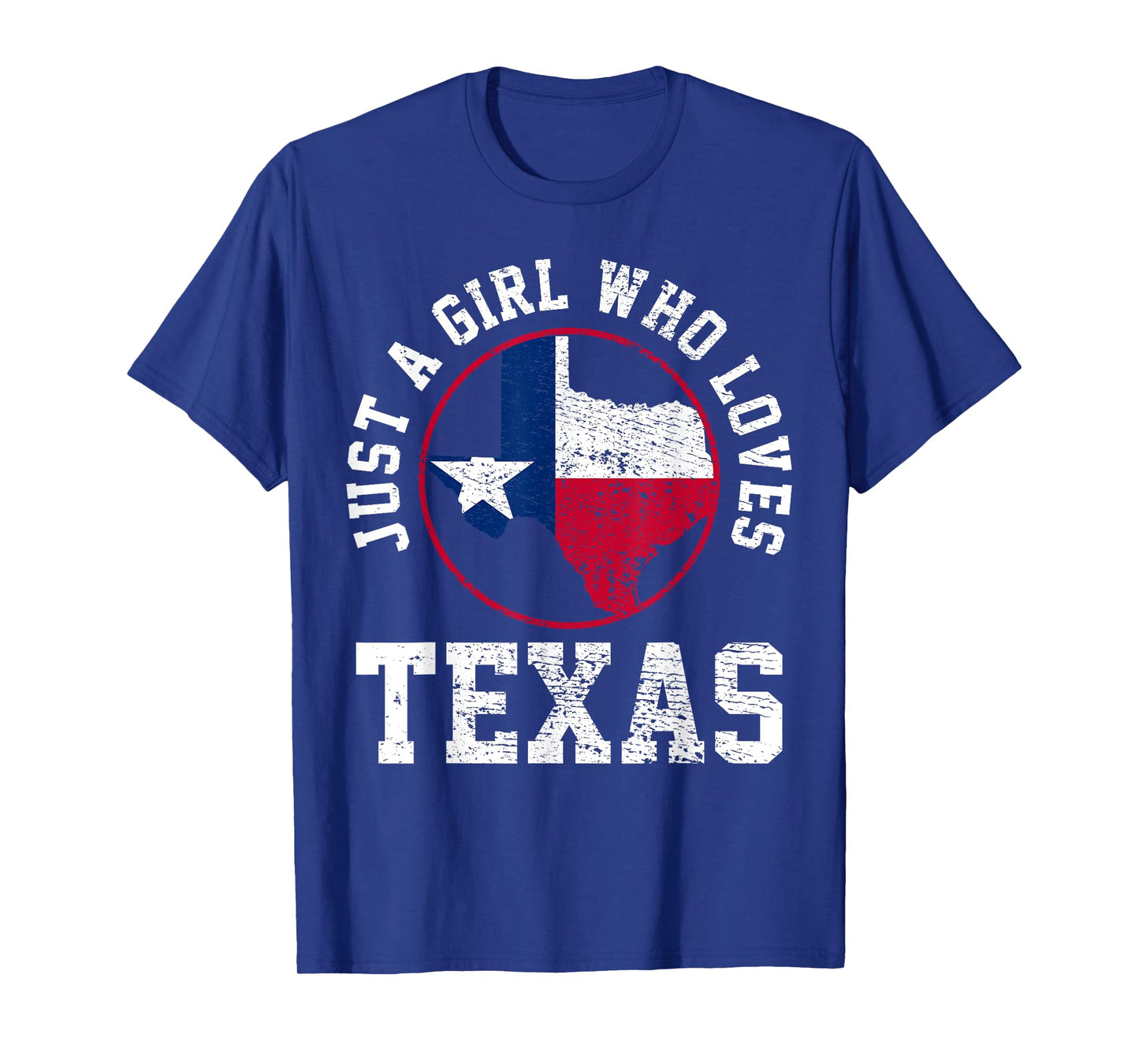 Just A Girl Who Loves Texas Vintage T-Shirt