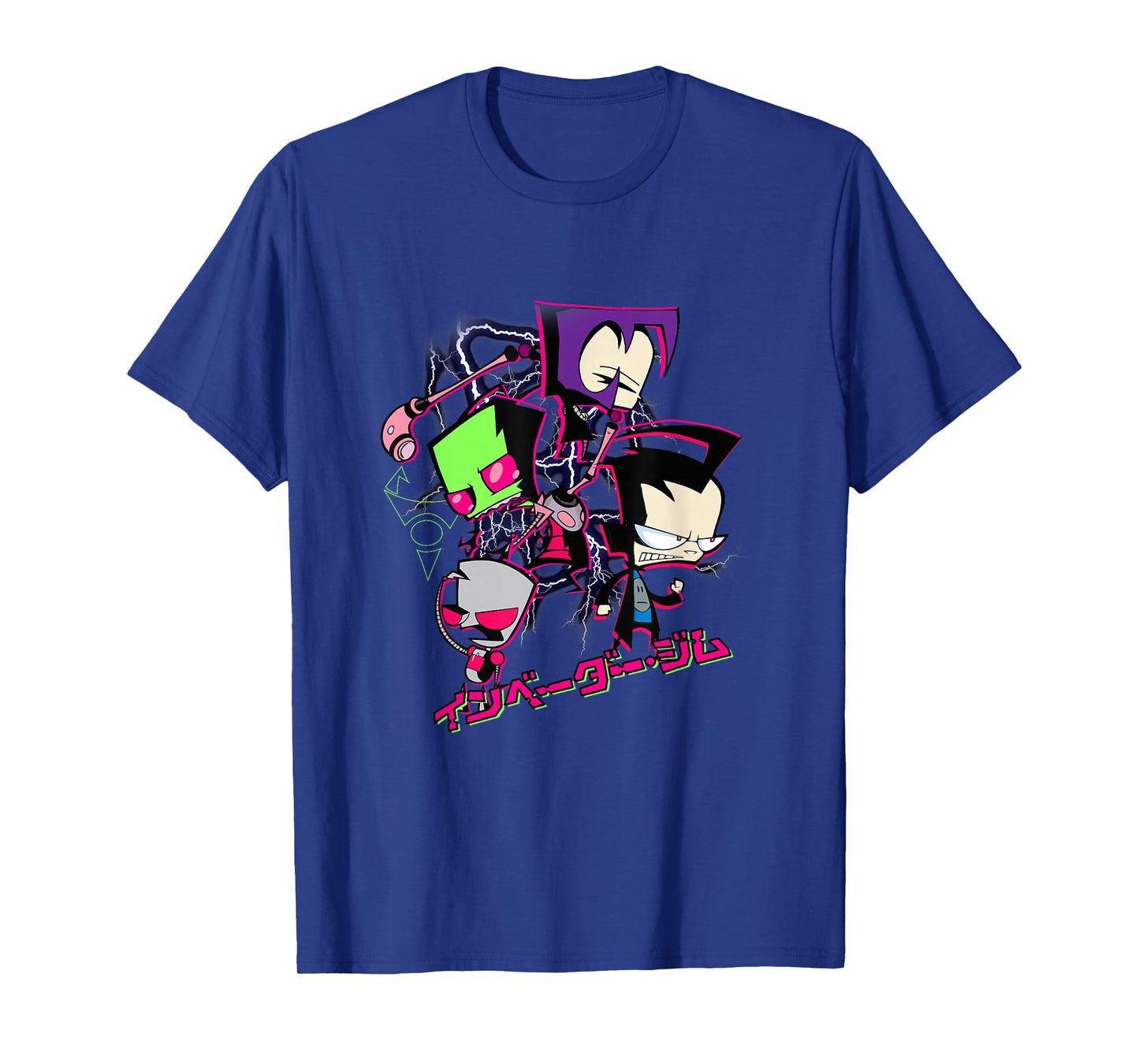 Invader Zim Lightning Storm Anime Characters Collage T-Shirt