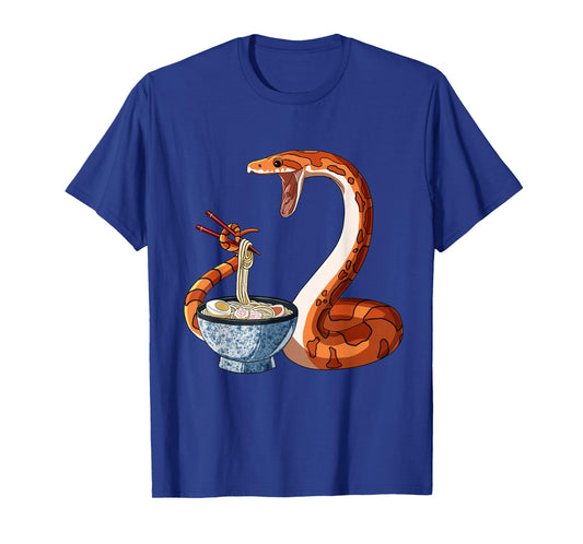 Funny Japanese Kawaii Ramen Corn Snake T-Shirt
