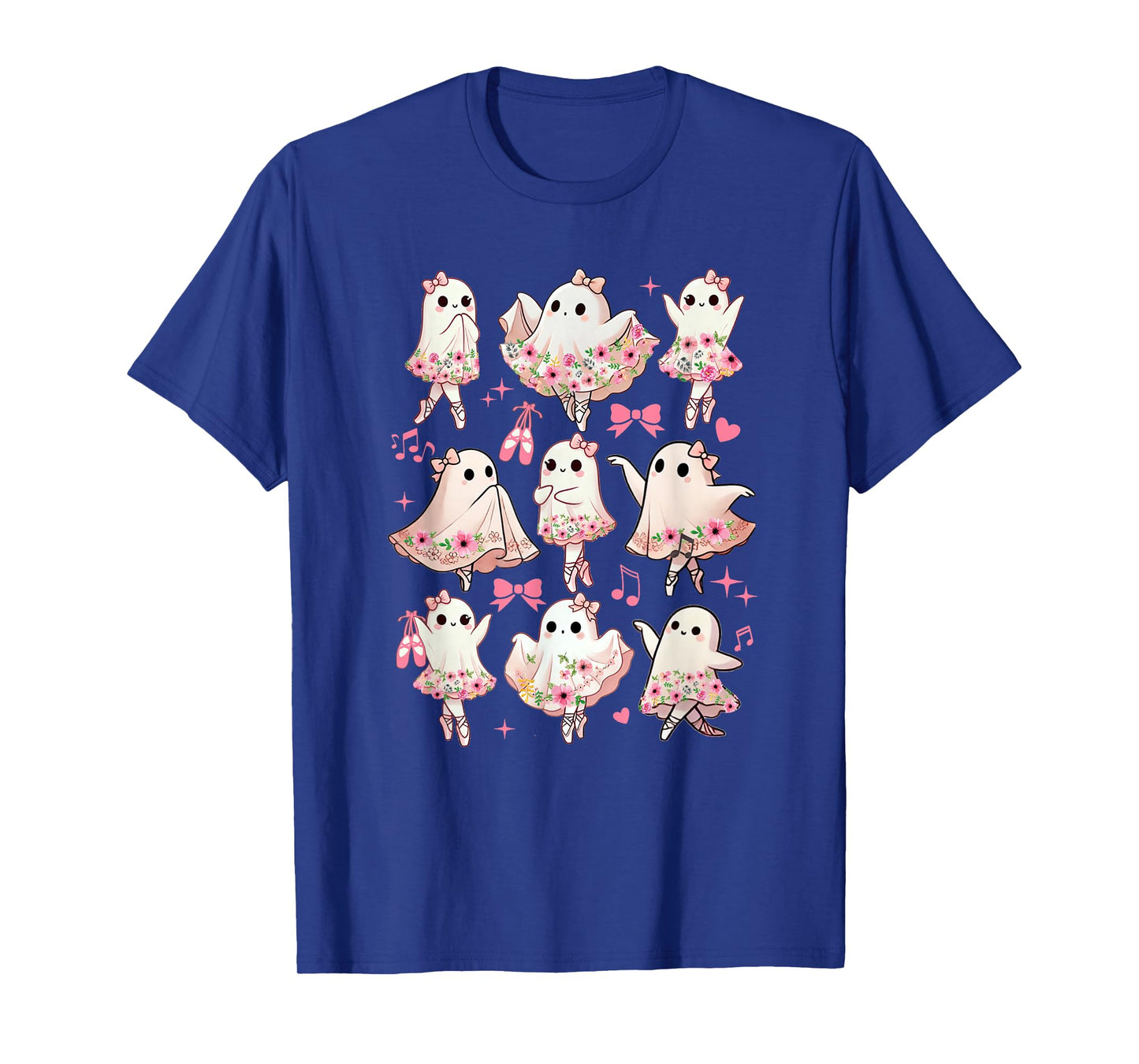 Ballet Ghost Ballet Dancer Spooky Dance Halloween Teacher T-Shirt