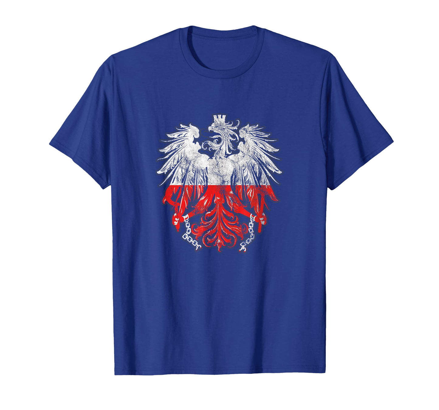 Patriotic Polish Heritage Roots Poland Eagle Badge T-Shirt