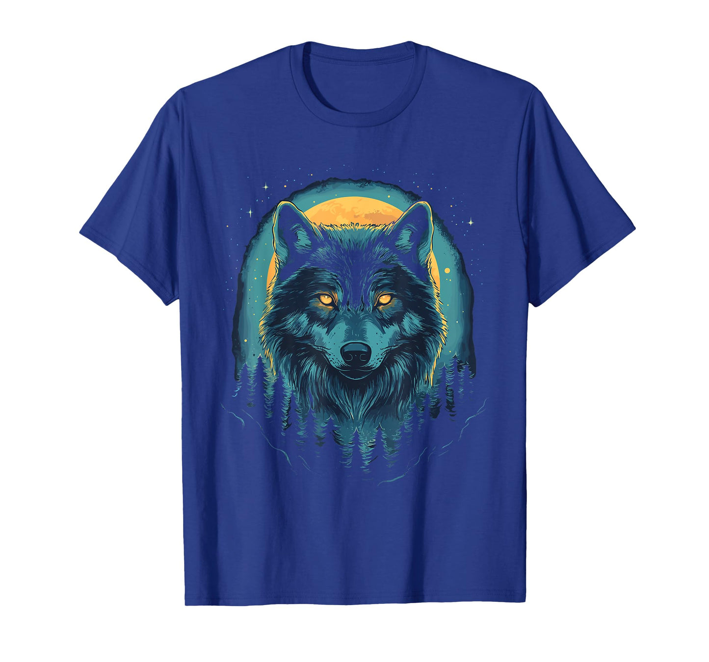 Wolf Hunting Ground, ICY Moon, Forest, Galaxy T-Shirt