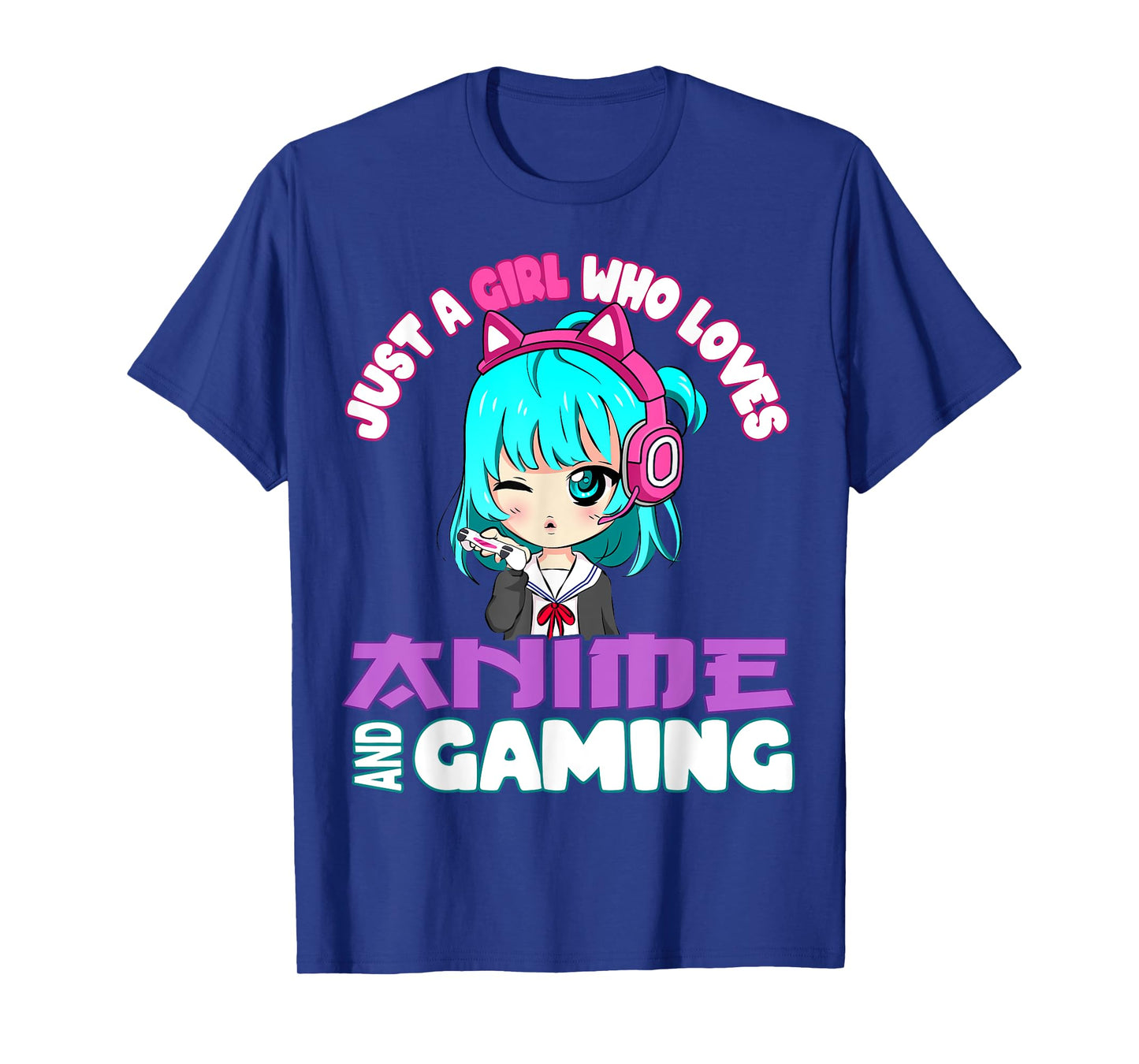 Just a Girl who loves Anime and Gaming chibi Video Games T-Shirt
