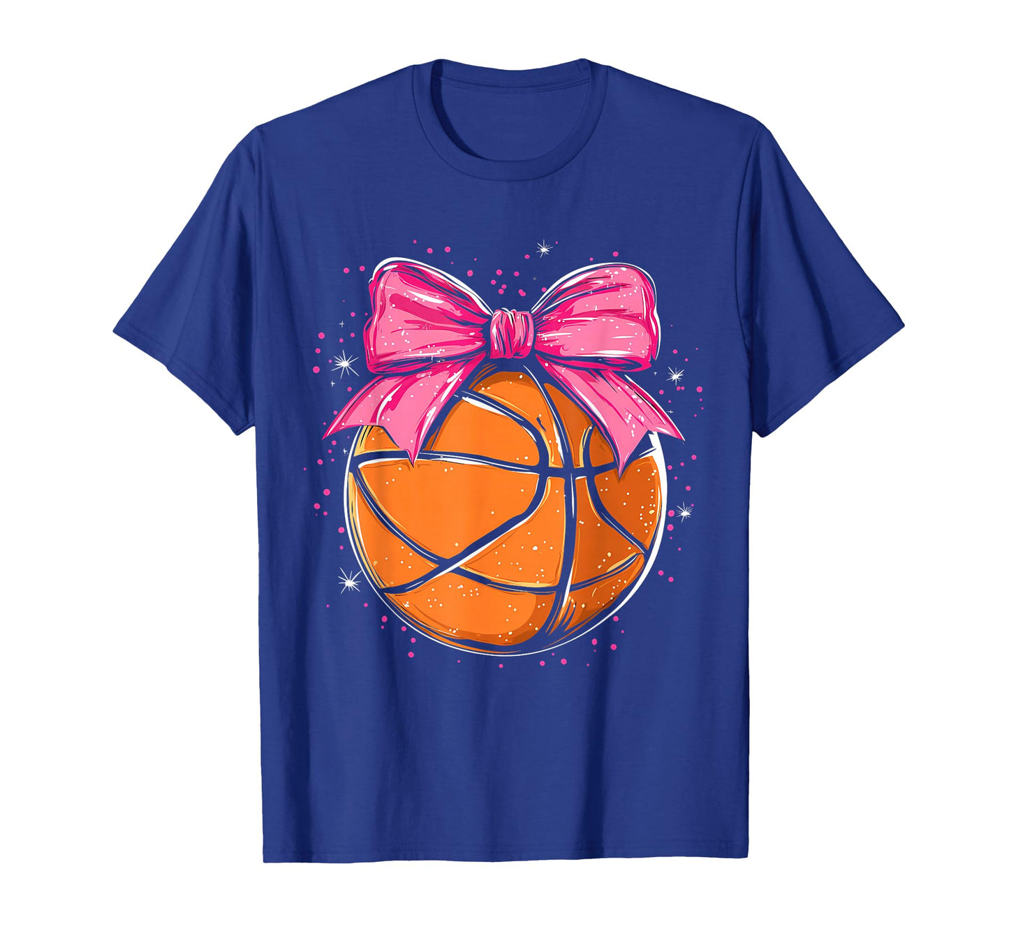 Basketball Coquette Bow Cute Basketball Player T-Shirt