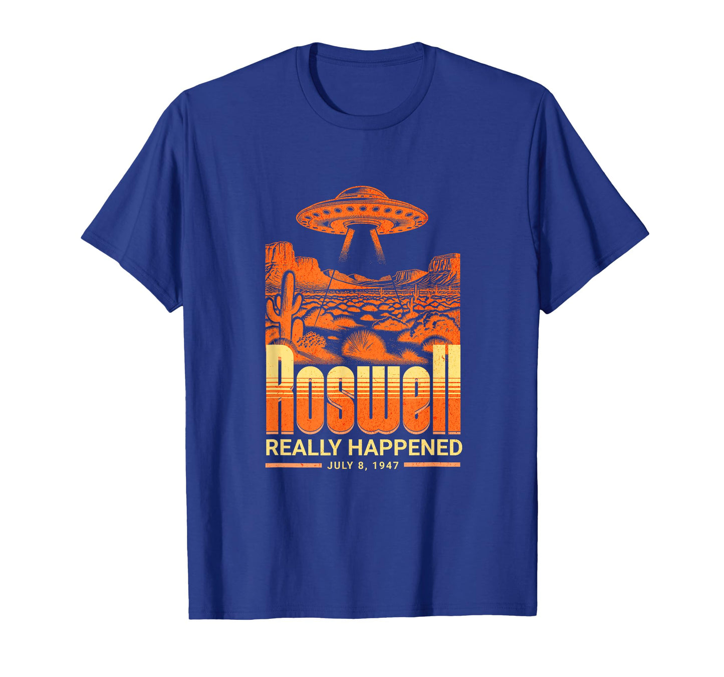 Roswell Really Happened July 8 1947 Funny Alien UFO T-Shirt