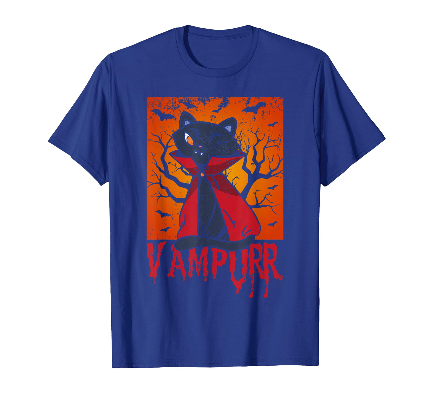 Vampurr Vampire Costume Cat Lover Kitten Halloween T-Shirt