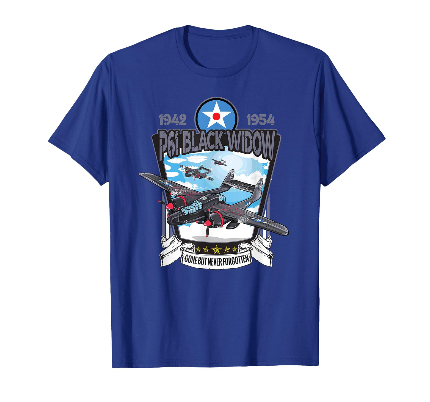 World War 2 P61 Black Widow Fighter Airplane T-Shirt