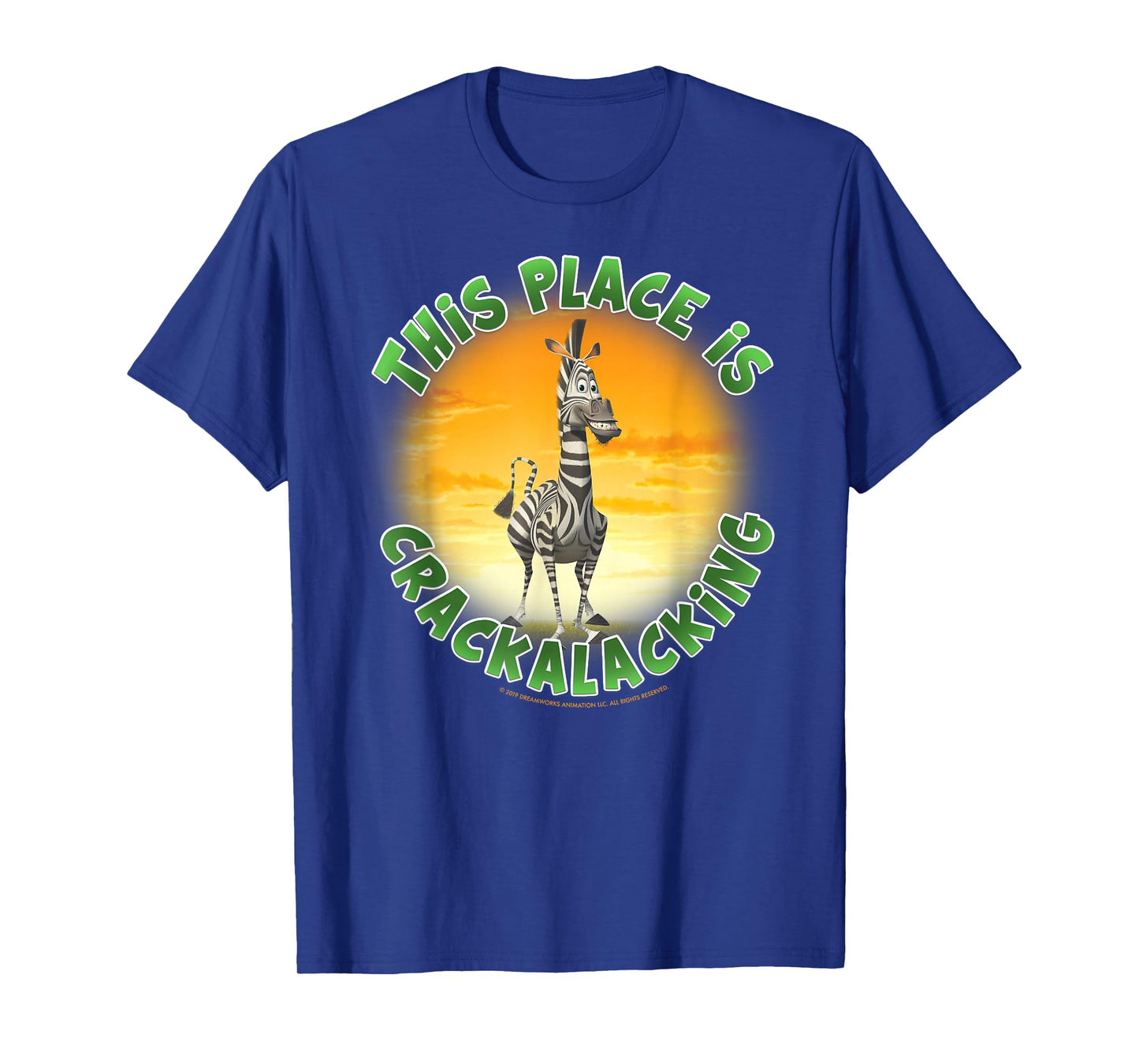 Madagascar Martin Crackalacking Circle Text Poster T-Shirt