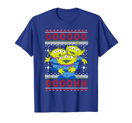 Disney Pixar Toy Story Aliens Ugly Christmas Sweater T-Shirt T-Shirt