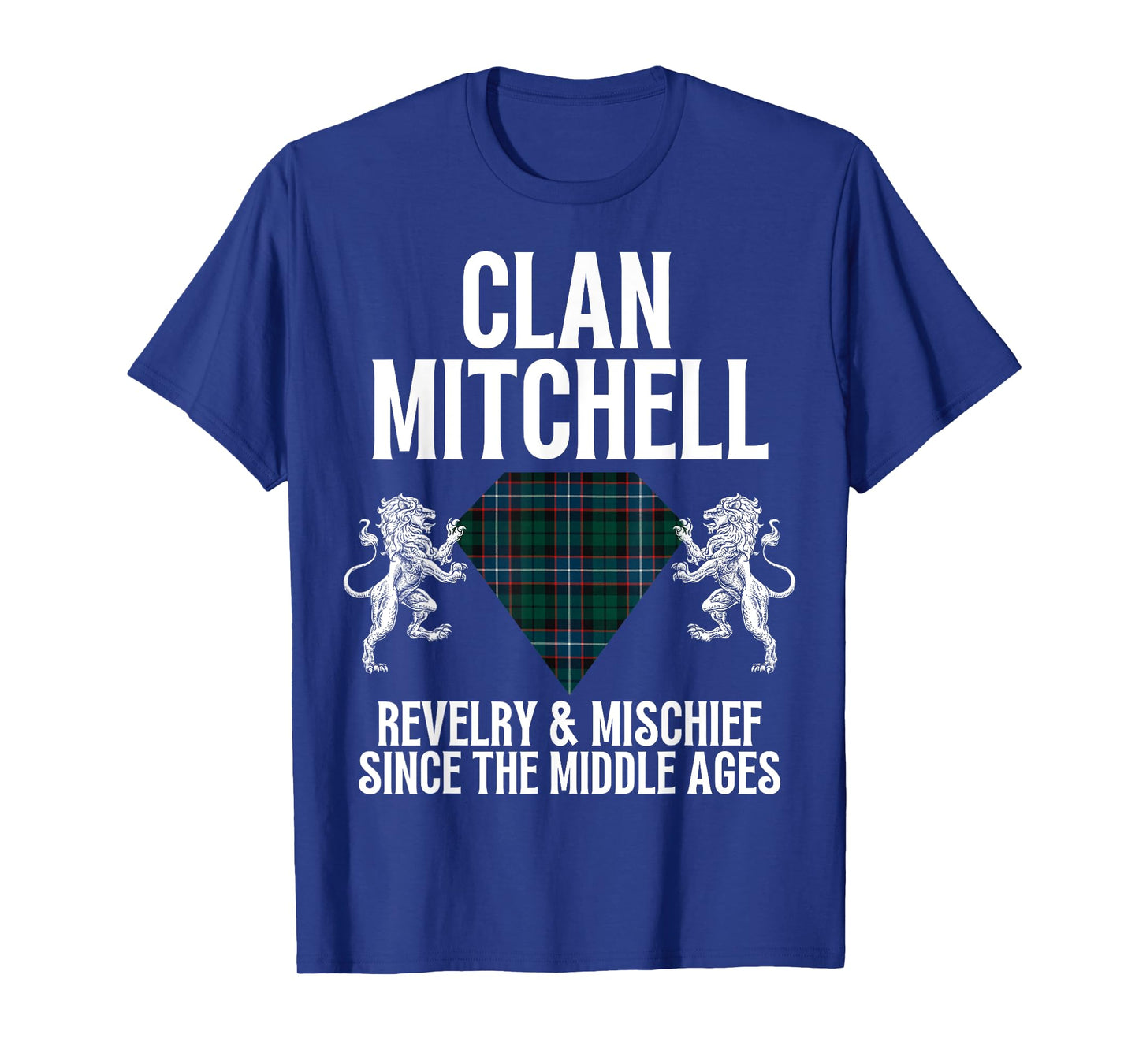 Mitchell Clan Scottish Name Coat Of Arms Tartan Family Party T-Shirt