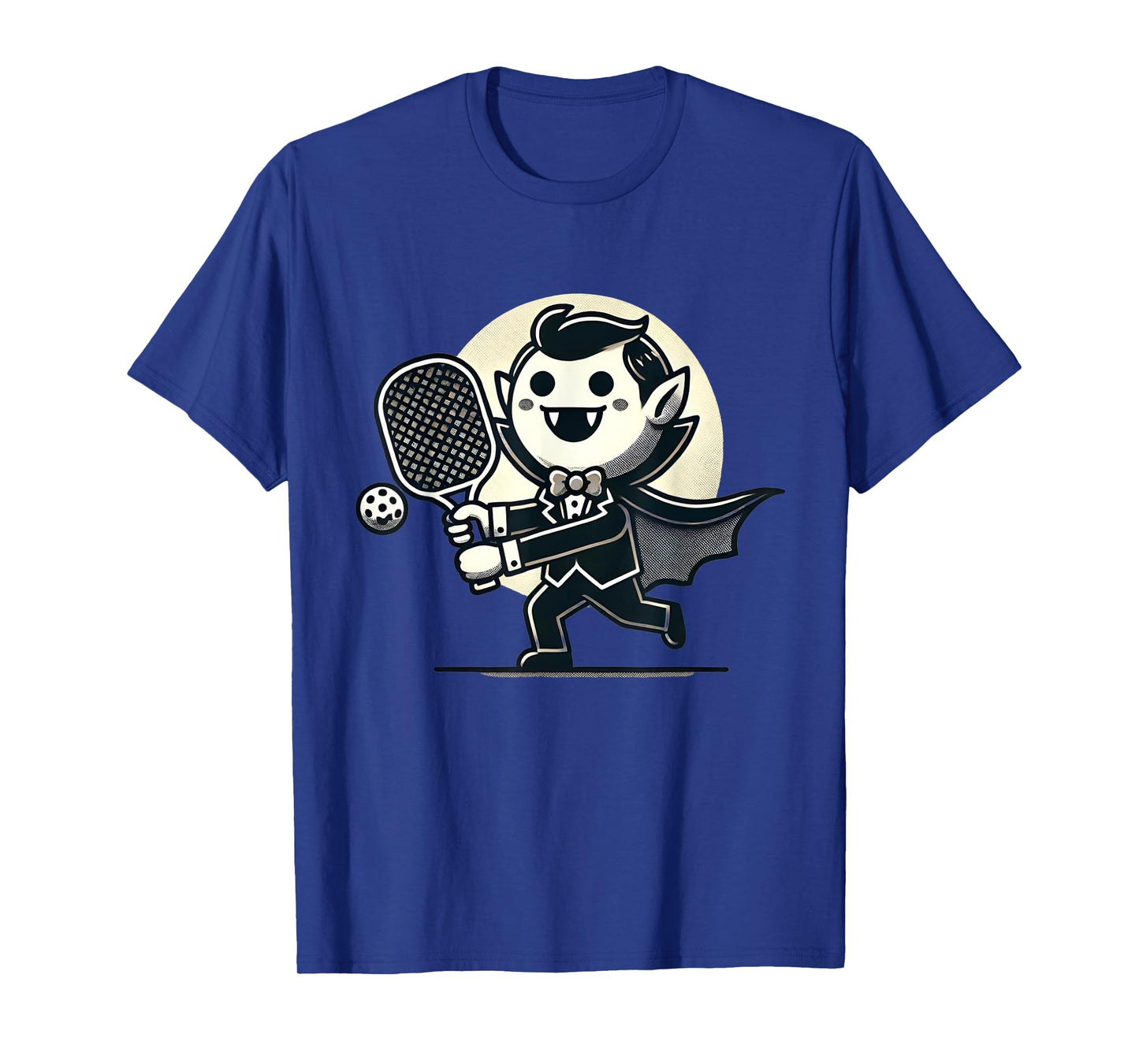 Vampire Pickleball Player Funny Halloween Costume Sports T-Shirt