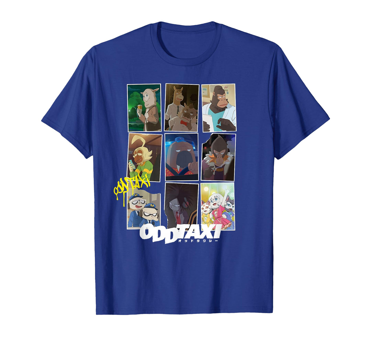 Driver Walrus Taxi Gridded Lives Anime Manga Japanese Lover T-Shirt