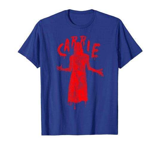 Carrie Official Movie T-Shirt - Black, Unisex-Adults, Short Sleeve, Small, Crew Neck, Modern, Neon Japanese Design