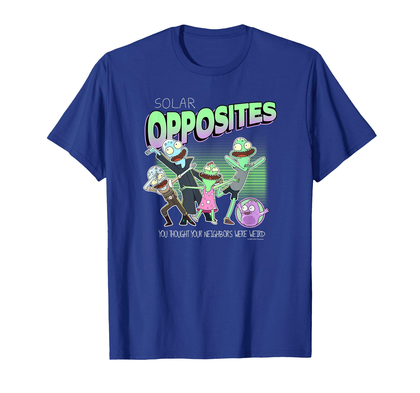 Solar Opposites Character Group Weird Neighbors Cartoon T-Shirt