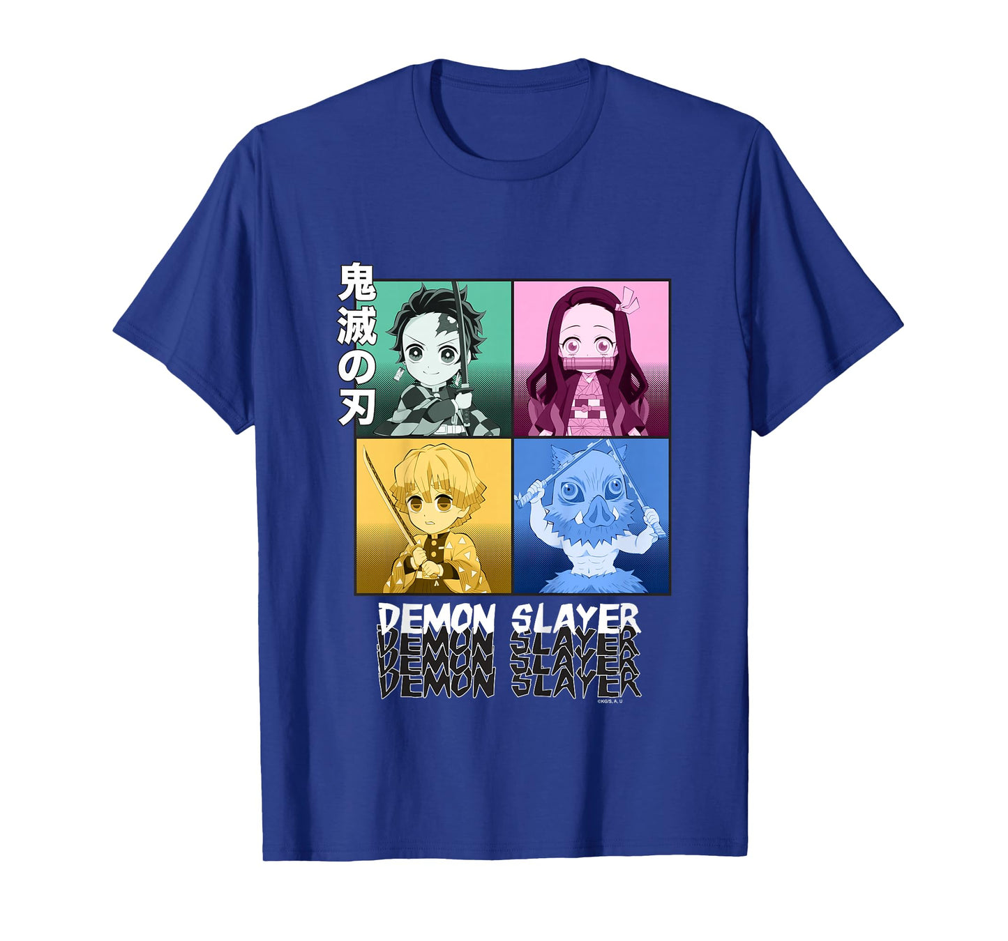 Kids Demon Slayer: Kimetsu no Yaiba Pop Art Chibi T-Shirt