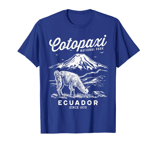 Ecuador Cotopaxi National Park Souvenir Alpaca Hike T-Shirt
