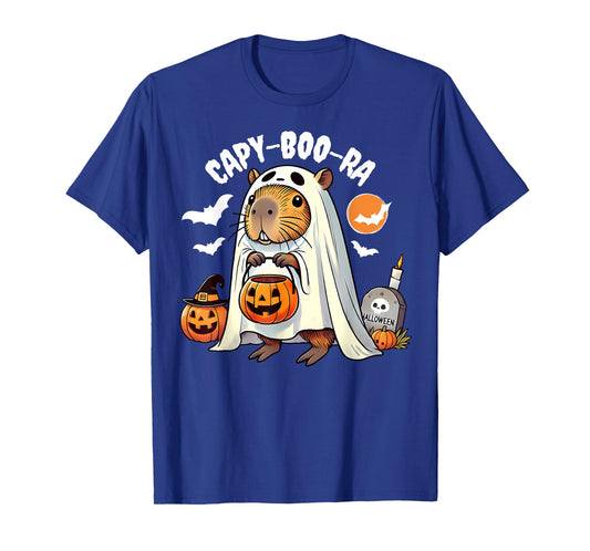 Capy-boo-ra Cute Capybara Ghost Funny Halloween Capy Lovers T-Shirt