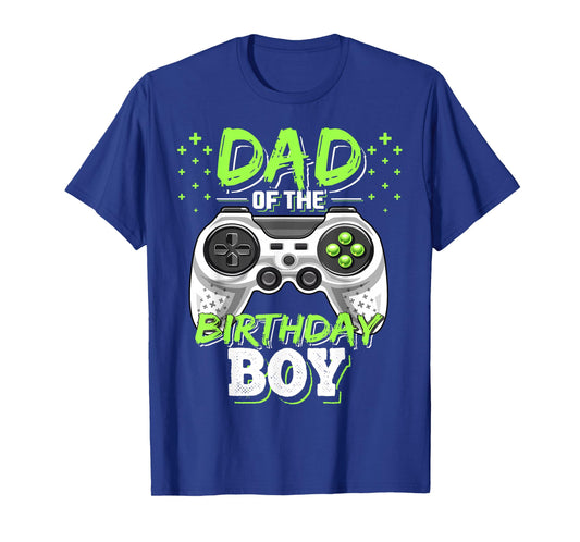 Dad of the Birthday Boy Matching Video Gamer Birthday Party T-Shirt