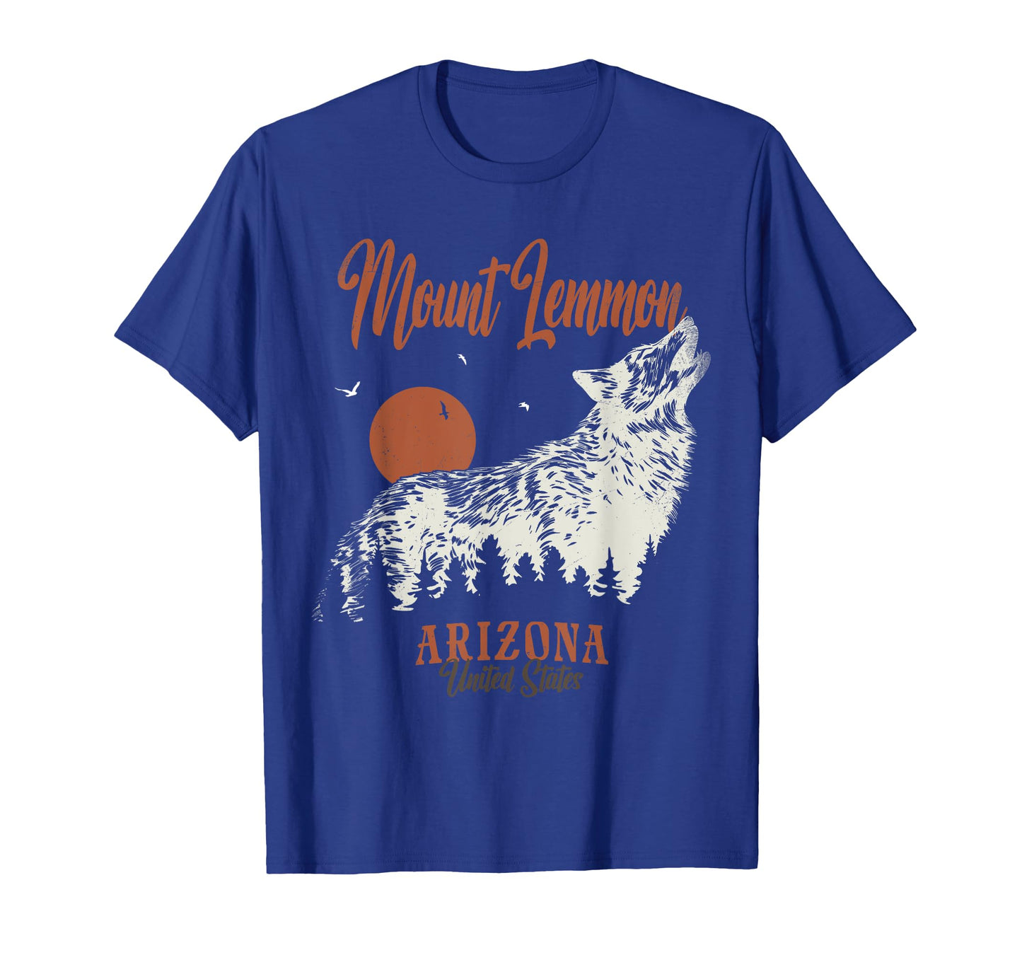 Vintage Mount Lemmon Mountains Arizona Forest Wolf T-Shirt