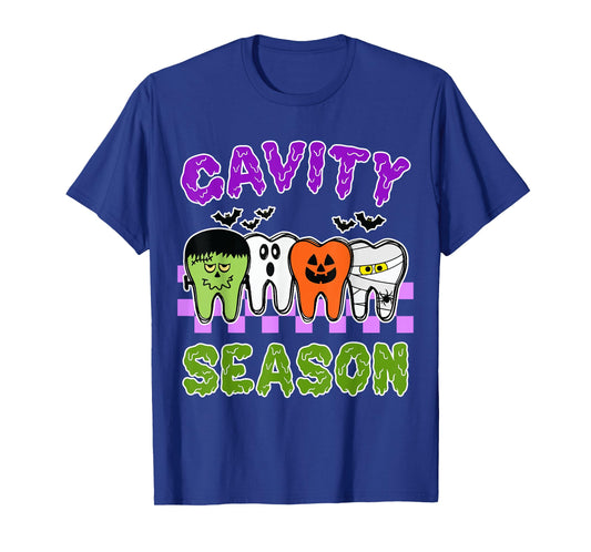 Cavity Season Dental Halloween Dentist Gift For Women Men T-Shirt