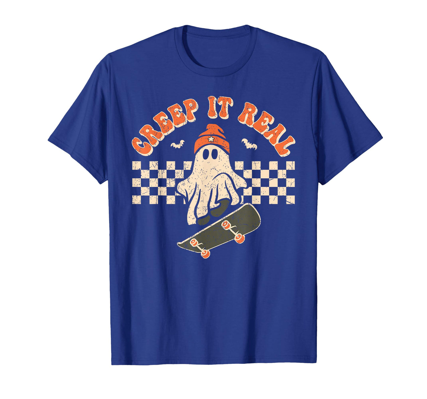 Retro Halloween Creep it Real Vintage Cute Ghost Halloween T-Shirt