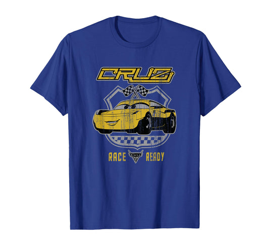 Disney Pixar Cars 3 Cruz Ramírez Race Ready Vintage Logo T-Shirt