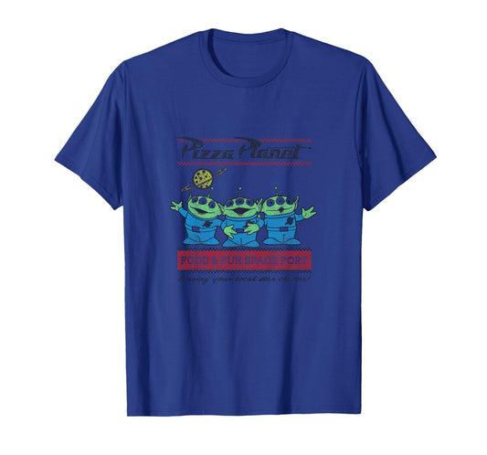 Kids Disney Pixar Toy Story Pizza Planet Aliens Vintage Youth T-Shirt