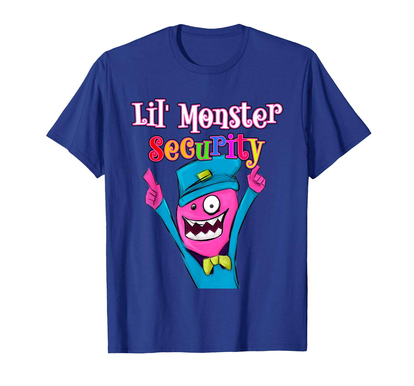 Halloween Dad Mom Daughter Adult , Lil' Monster Security T-Shirt