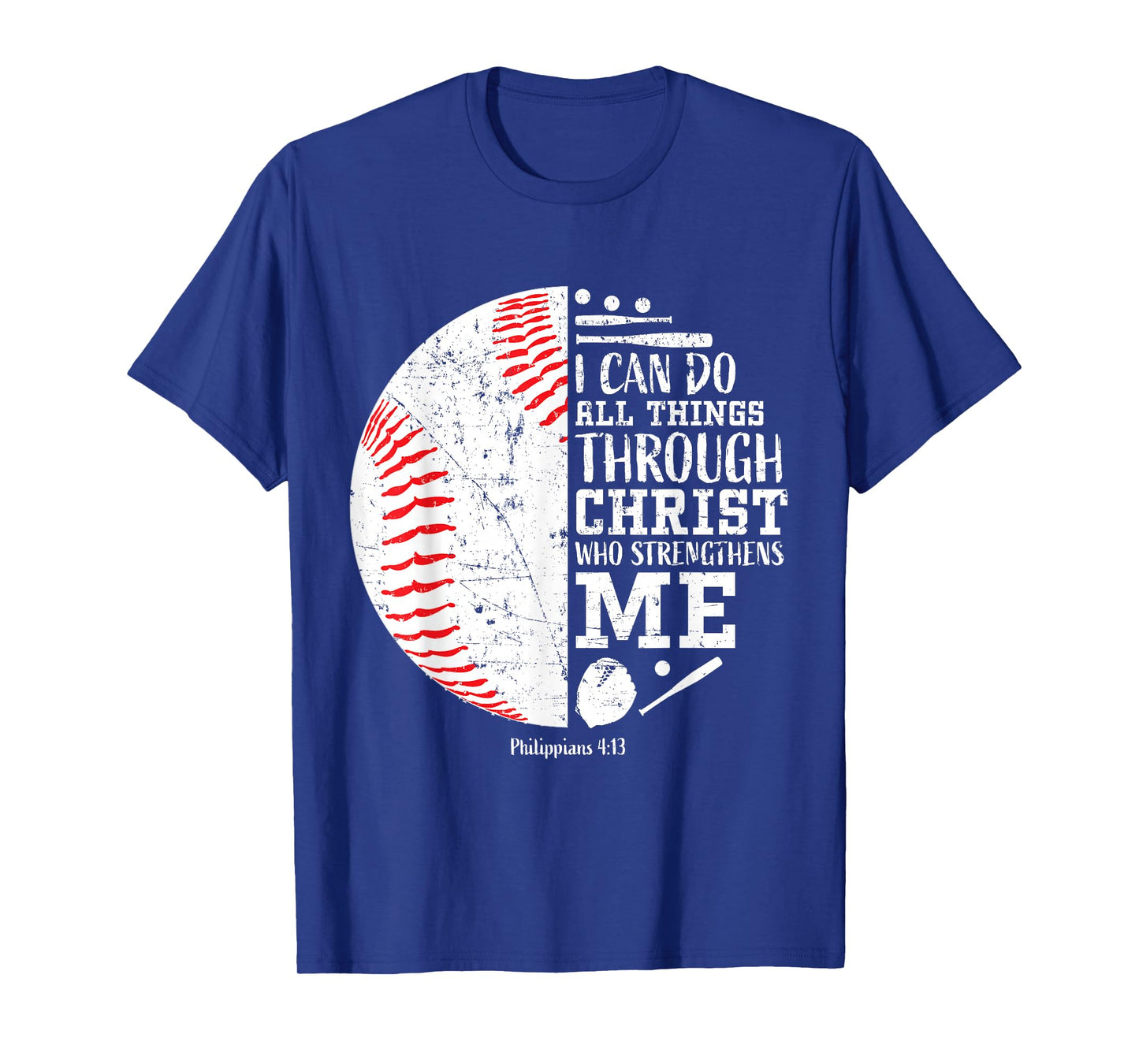 Christian Baseball I Can Do All Things Religious Verse Gifts T-Shirt