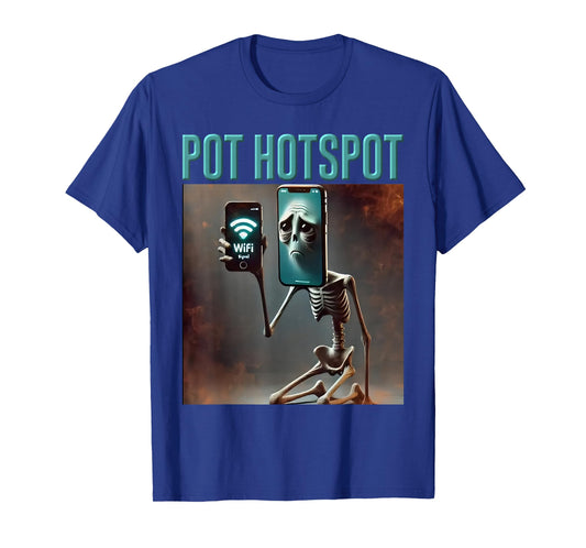 Kids Trending Meme Brainrot Italian Pot Hotspot Skeleton T-Shirt