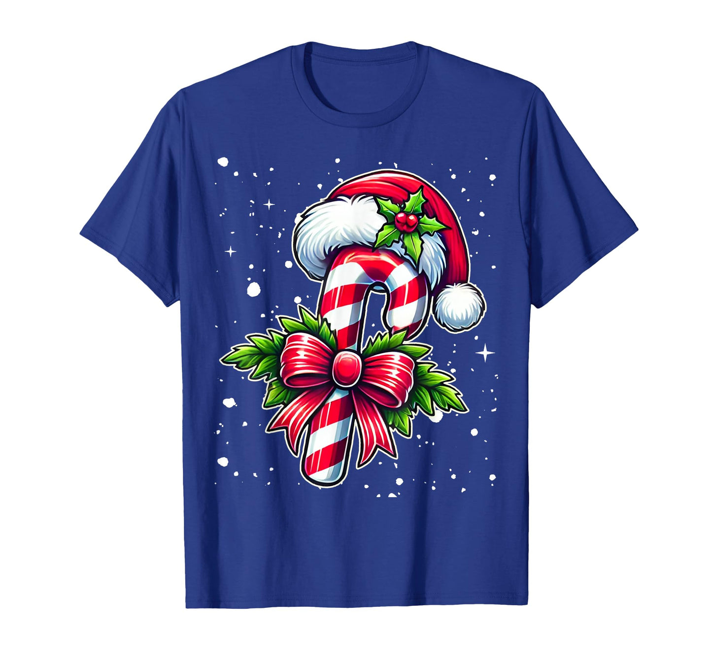 Christmas Candy Cane Santa Xmas Candy Boys Girls Kids T-Shirt