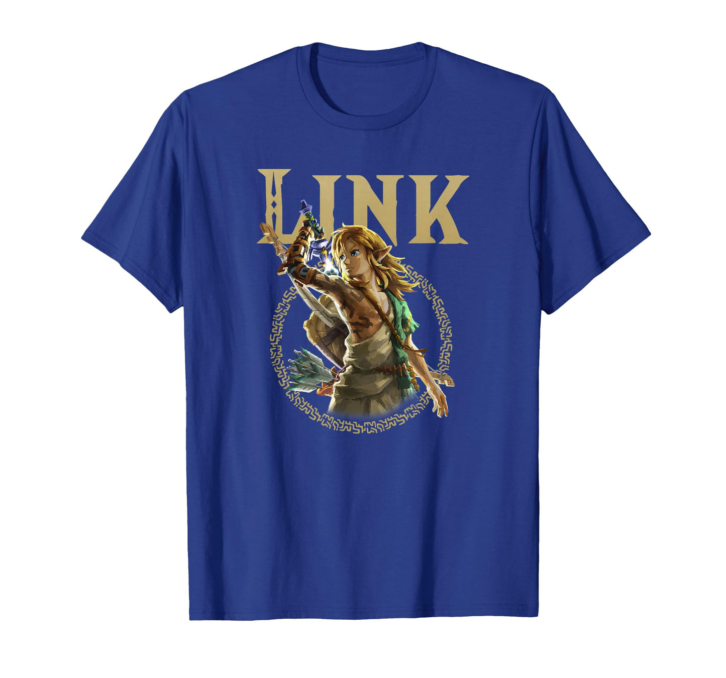 The Legend of Zelda Tears Of The Kingdom Link Circle Logo T-Shirt