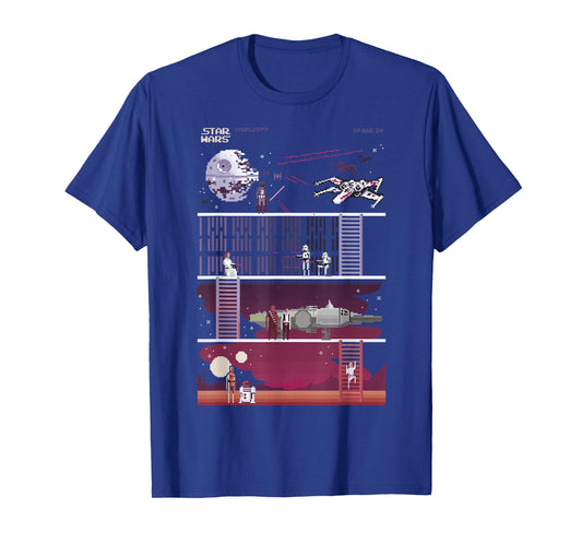 Star Wars Retro Video Game Theme T-Shirt