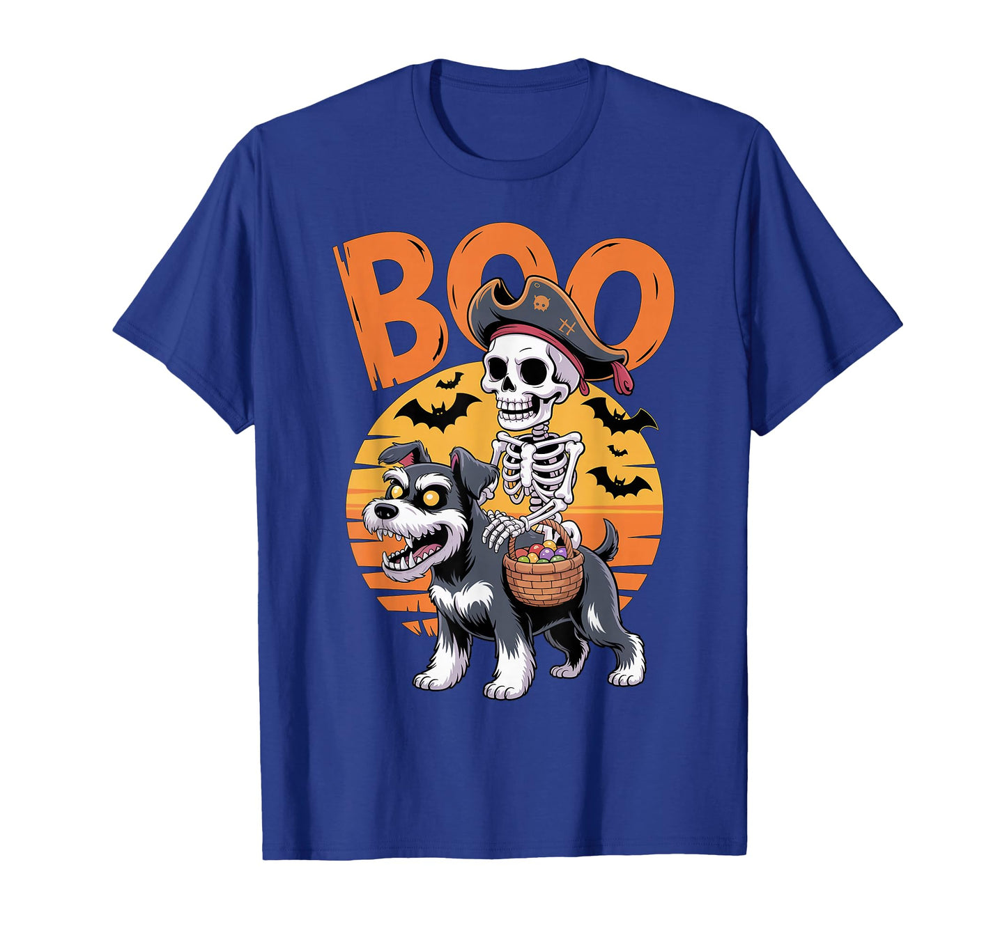 Spooky Mini Schnauzer Costume Miniature Schnauzer Halloween T-Shirt