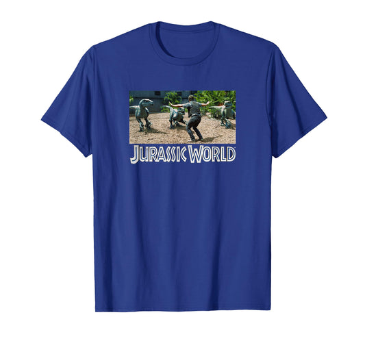 Jurassic World Owen Grady Velociraptor Trainer T-Shirt, Black, Small
