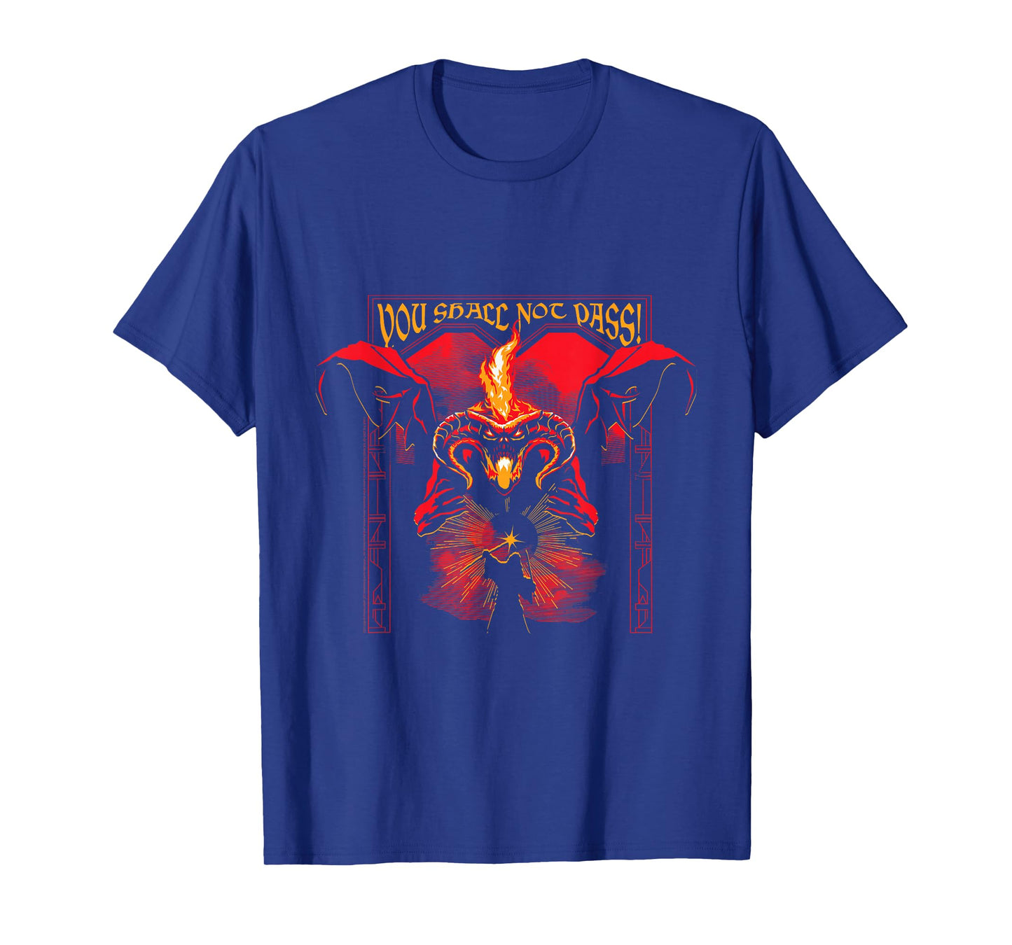 You Shall Not Pass Fantasy Wizard Art- THE LORD OF THE RINGS T-Shirt