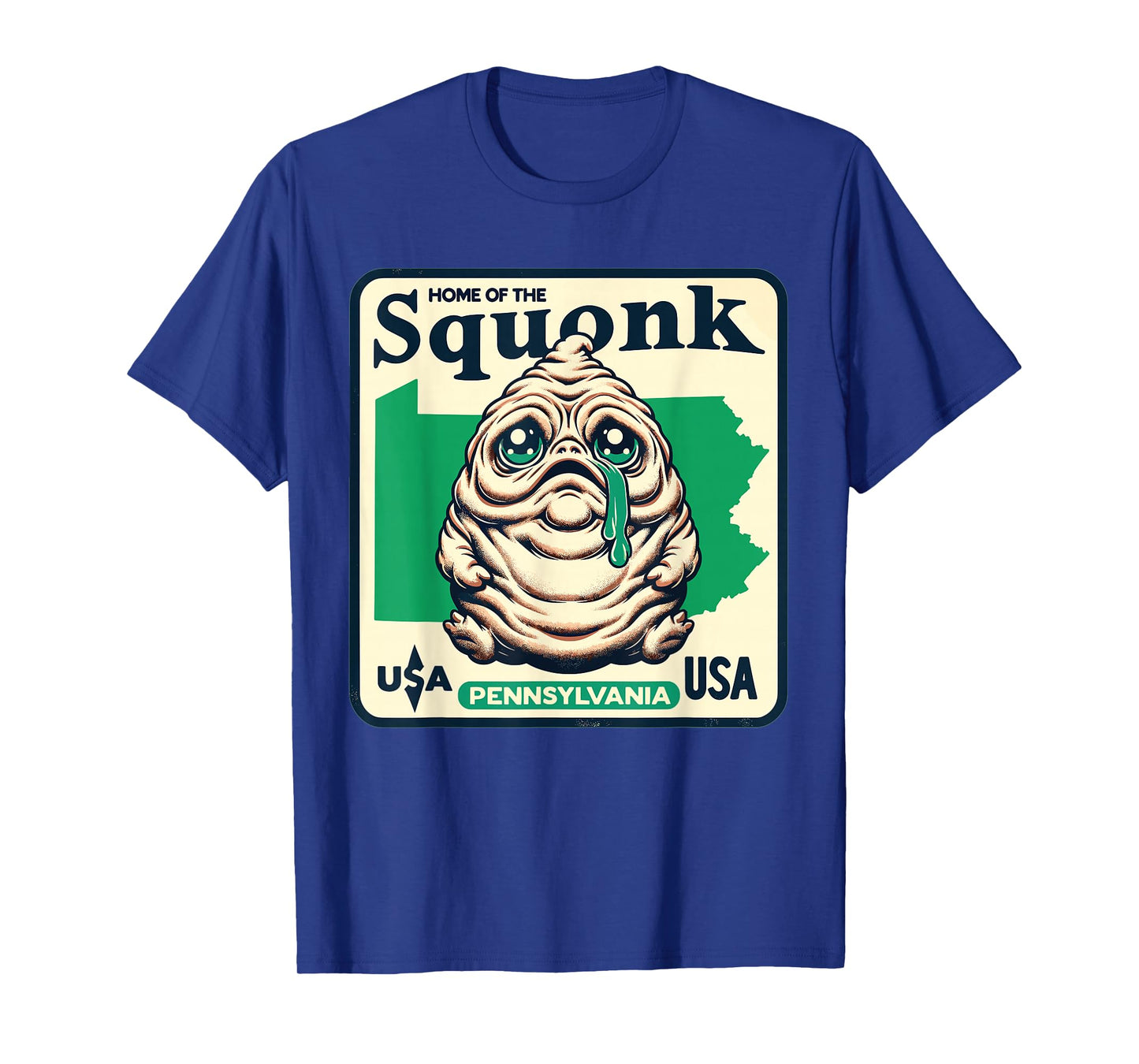 Home State Squonk Pennsylvania Sad Emo Cryptid Design T-Shirt
