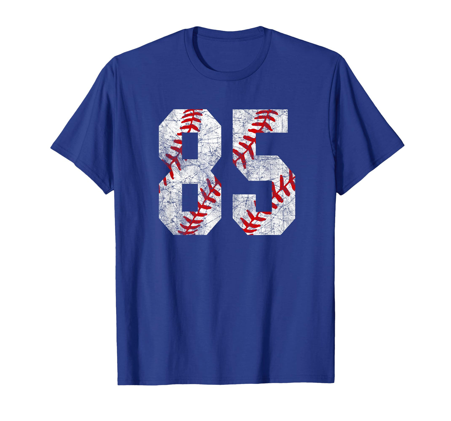 Distressed Baseball Number 85 Jersey Uniform Player Fan T-Shirt