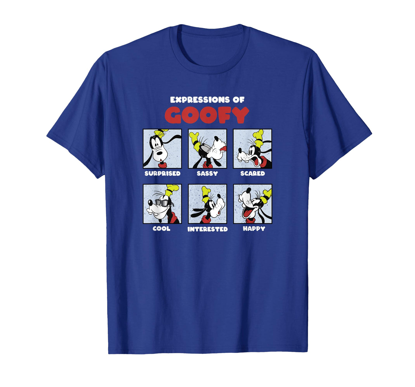Disney Mickey and Friends Expressions of Goofy Box Up T-Shirt