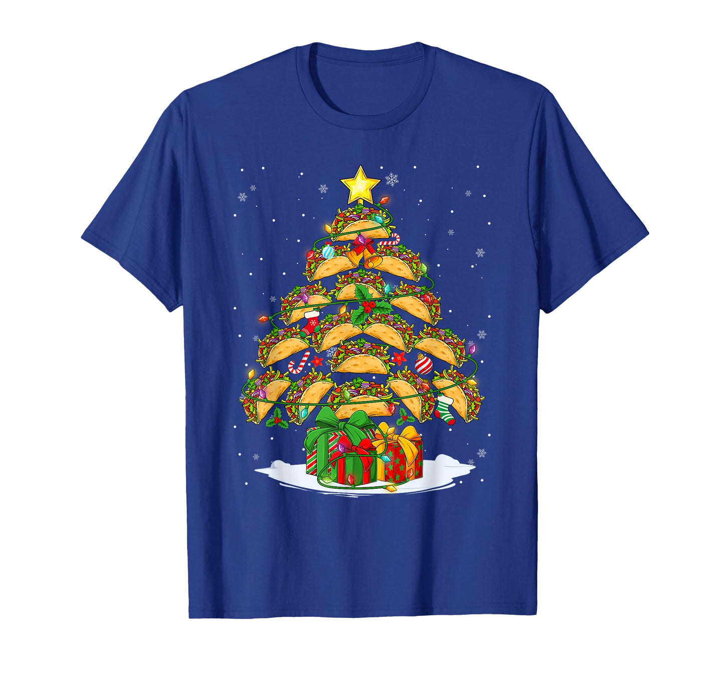 Funny Tacos Christmas Tree Lights & Ornaments Food Lovers T-Shirt