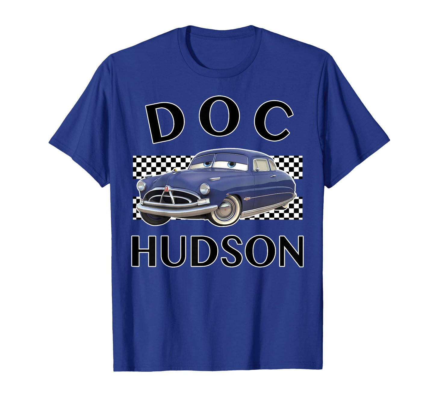 Disney Pixar Cars Doc Hudson Vintage Race Stripe Logo T-Shirt
