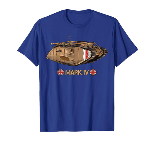 World War British Tank Mark IV Male WW1 Gift T-Shirt